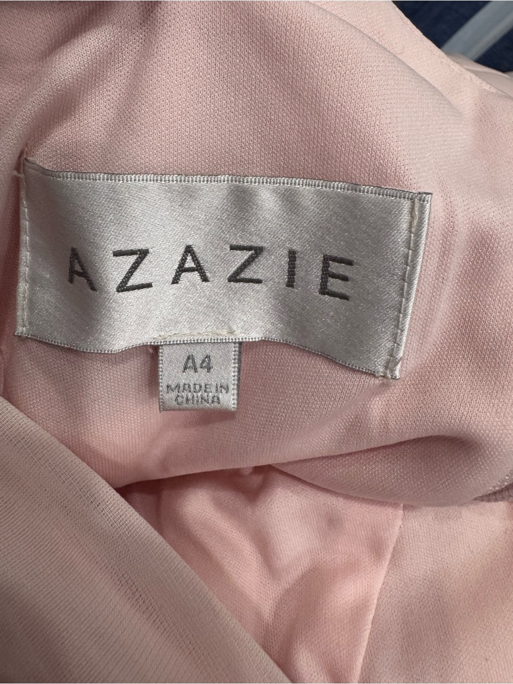 Azazie One-Shoulder Pale Pink Evening Gown - Picture 4 of 10